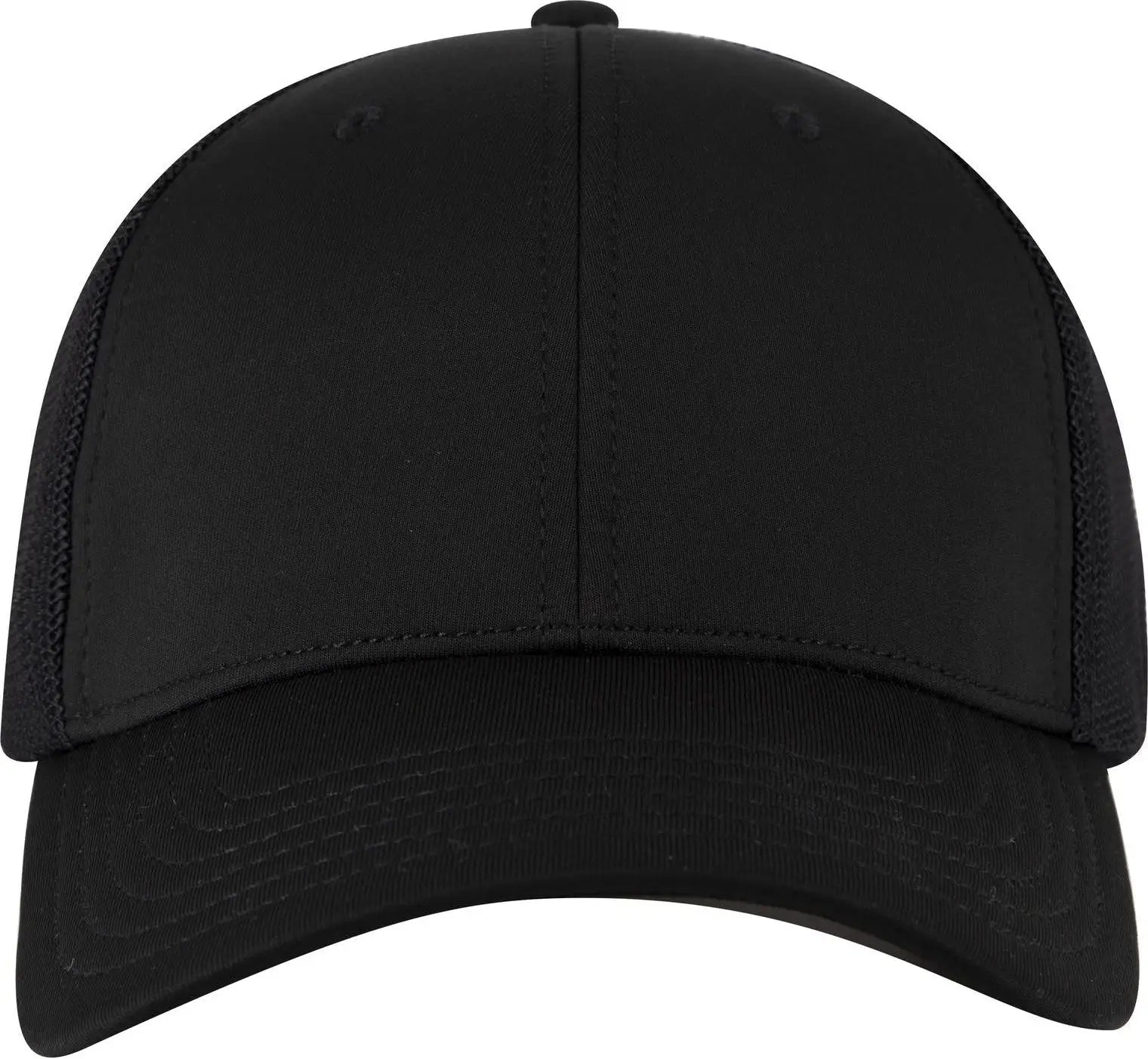 Otto 135-1230 ?Otto Flex’ Fitted 6 Panel Low Profile Mesh Back Trucker Cap - Black