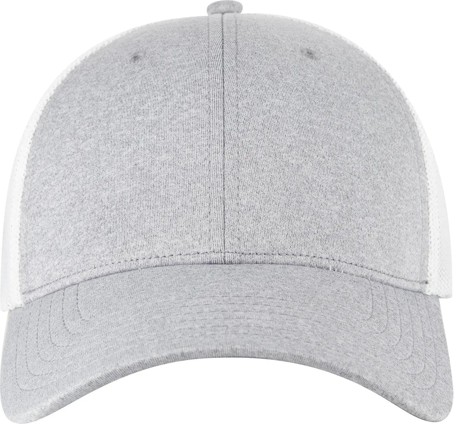 Otto 135-1230 ?Otto Flex’ Fitted 6 Panel Low Profile Mesh Back Trucker Cap - Ht.gry/wht - 7’’ - 7 1/4’’