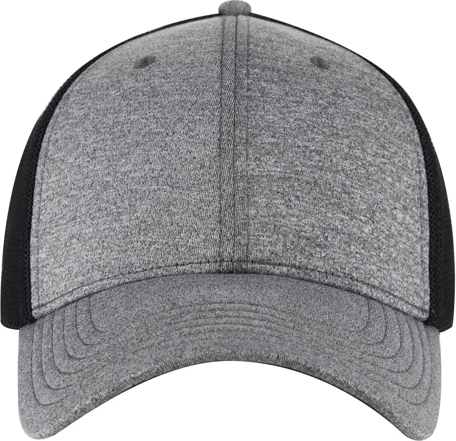 Otto 135-1230 ?Otto Flex’ Fitted 6 Panel Low Profile Mesh Back Trucker Cap - Ht.blk/blk