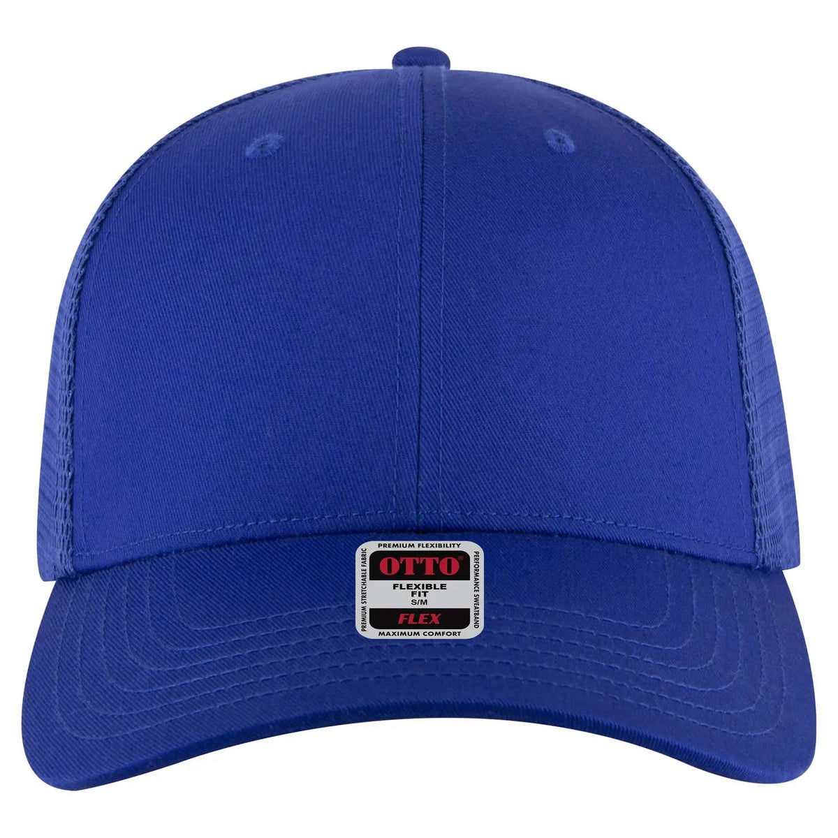 Otto 135-2 ?Otto Flex’ Fitted 6 Panel Low Profile Mesh Back Trucker Cap - Royal