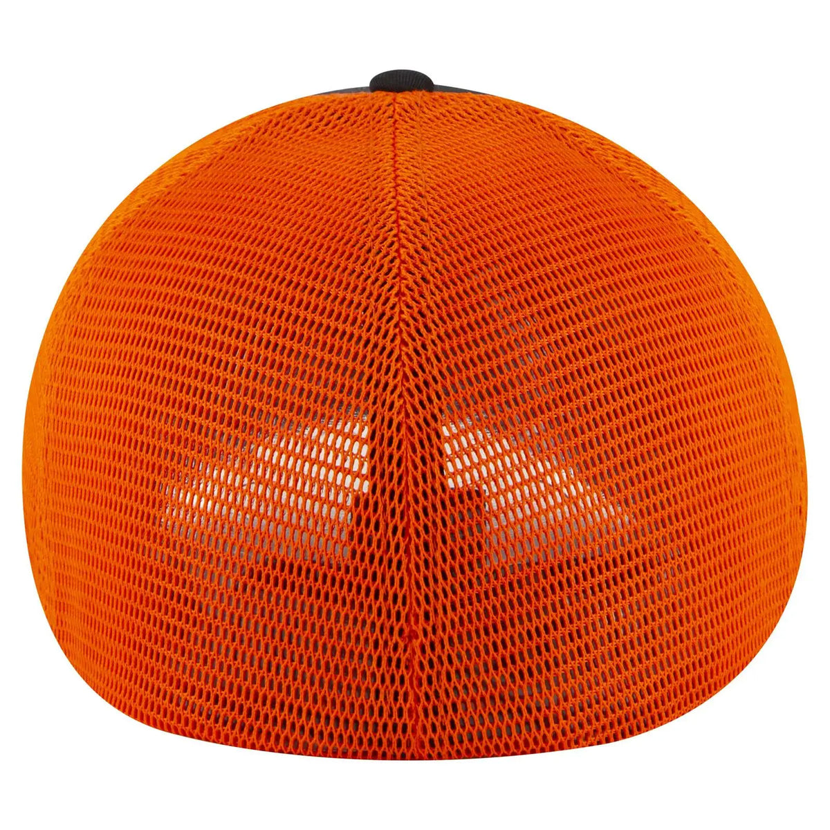 Otto 135-2 ?Otto Flex’ Fitted 6 Panel Low Profile Mesh Back Trucker Cap - Blk/blk/org