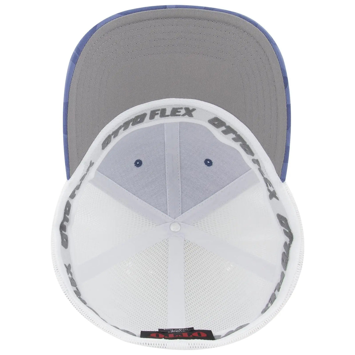Otto 135-2 ?Otto Flex’ Fitted 6 Panel Low Profile Mesh Back Trucker Cap - Cb.blu/sk.blu/wht