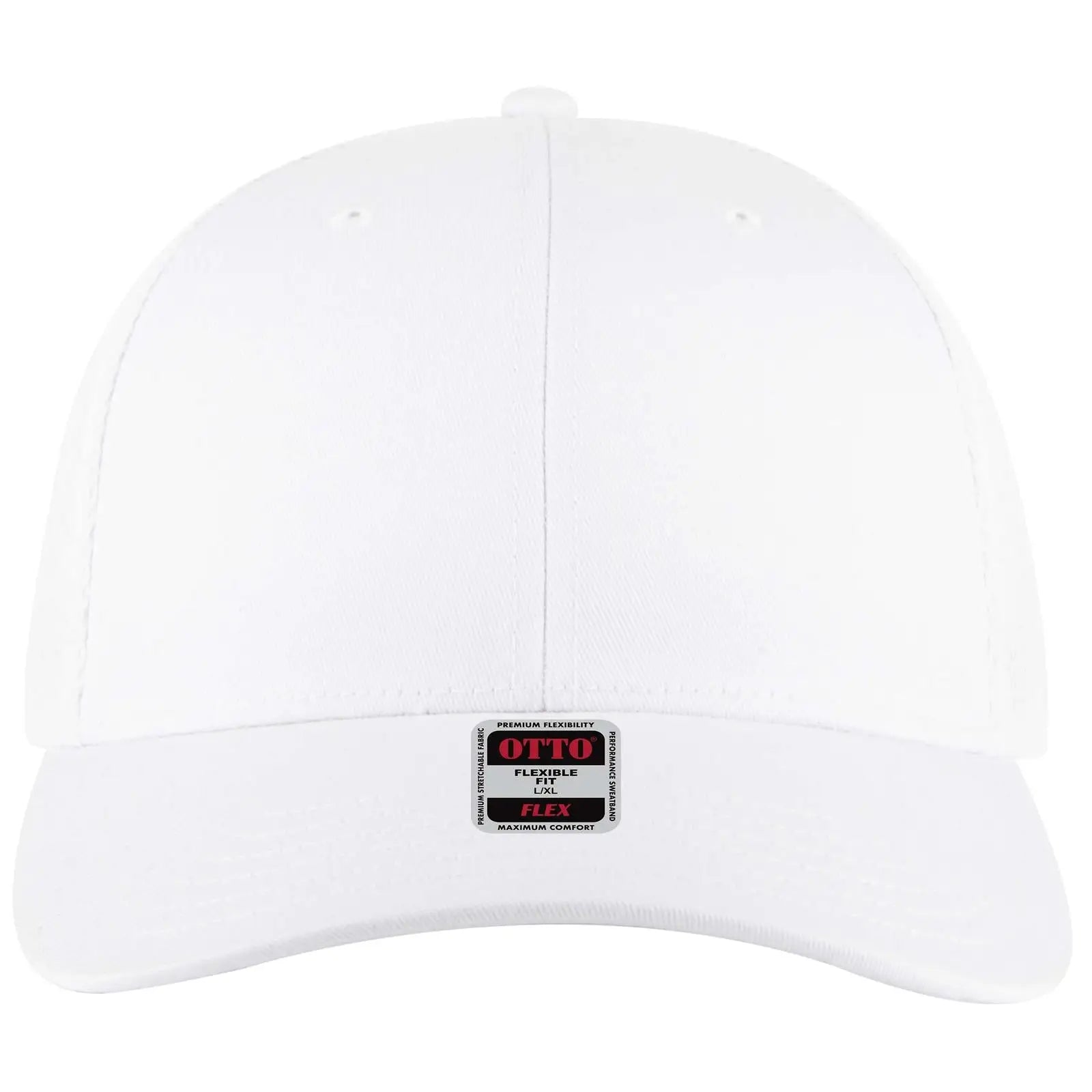 Otto 135-2 ?Otto Flex’ Fitted 6 Panel Low Profile Mesh Back Trucker Cap - White