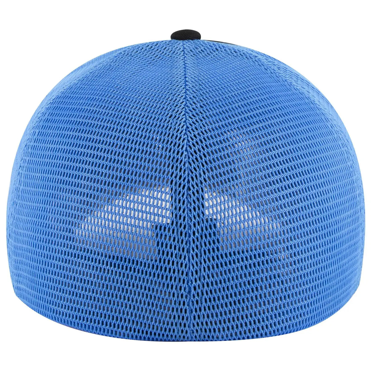 Otto 135-2 ?Otto Flex’ Fitted 6 Panel Low Profile Mesh Back Trucker Cap - Blk/blk/n.blue