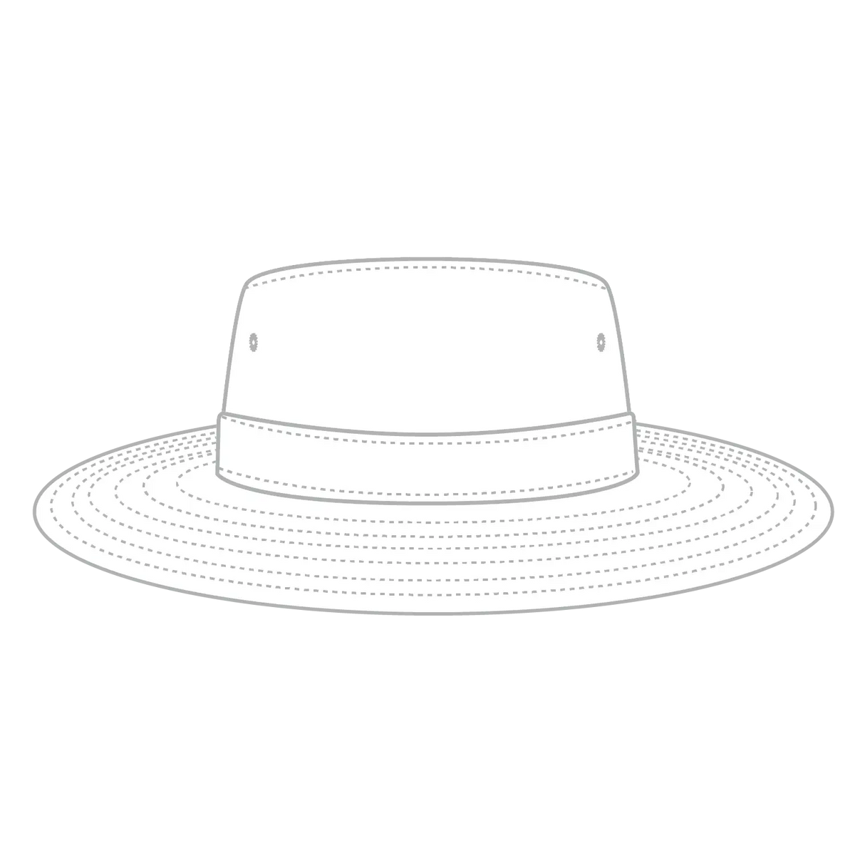 Otto 14-2 Boonie Hat - White - 7 1/2’’ - 5/8’’