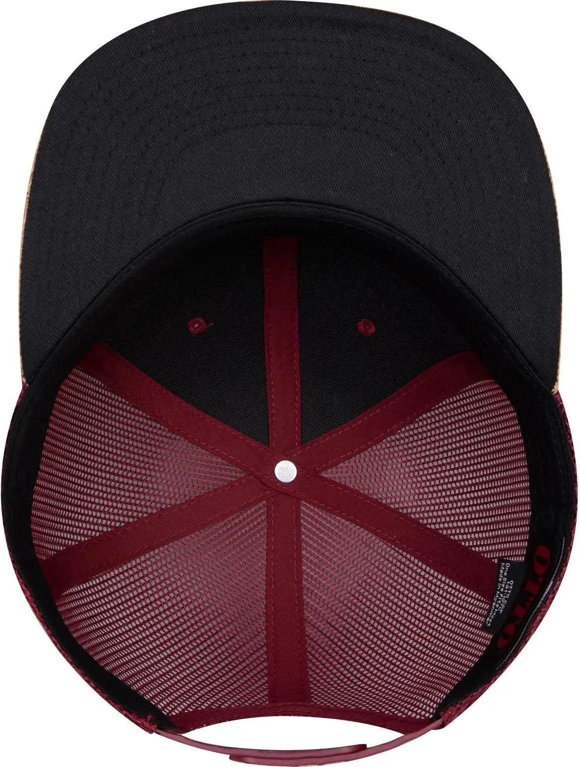 Otto 141-1070 ?Otto Snap’ 6 Panel Pro Style Mesh Back Trucker Snapback Cap - Cork/bg Mrn - 1/2’’ - 7 5/8’’