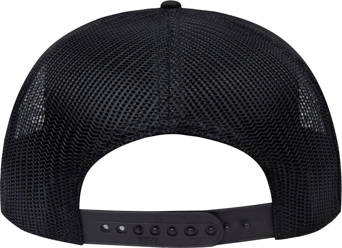 Otto 141-1070 ?Otto Snap’ 6 Panel Pro Style Mesh Back Trucker Snapback Cap - Black - 1/2’’ - 7 5/8’’
