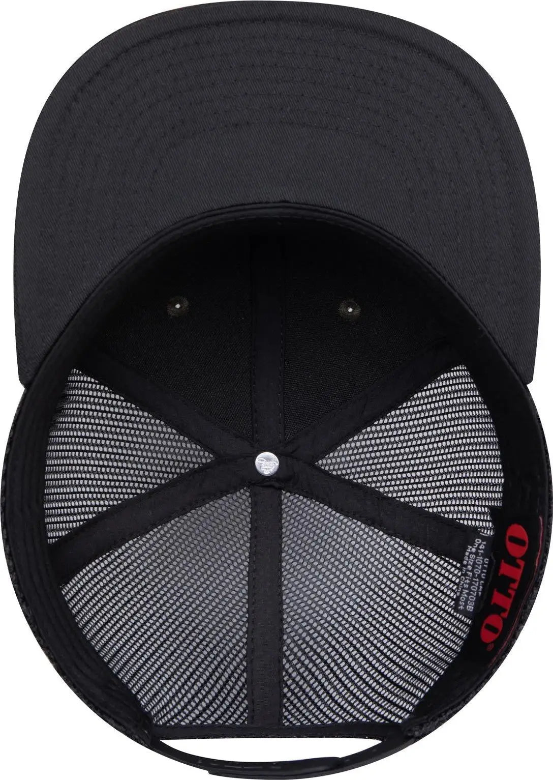 Otto 141-1070 ?Otto Snap’ 6 Panel Pro Style Mesh Back Trucker Snapback Cap - Dk.grn/brn/blk - 1/2’’ - 7 5/8’’