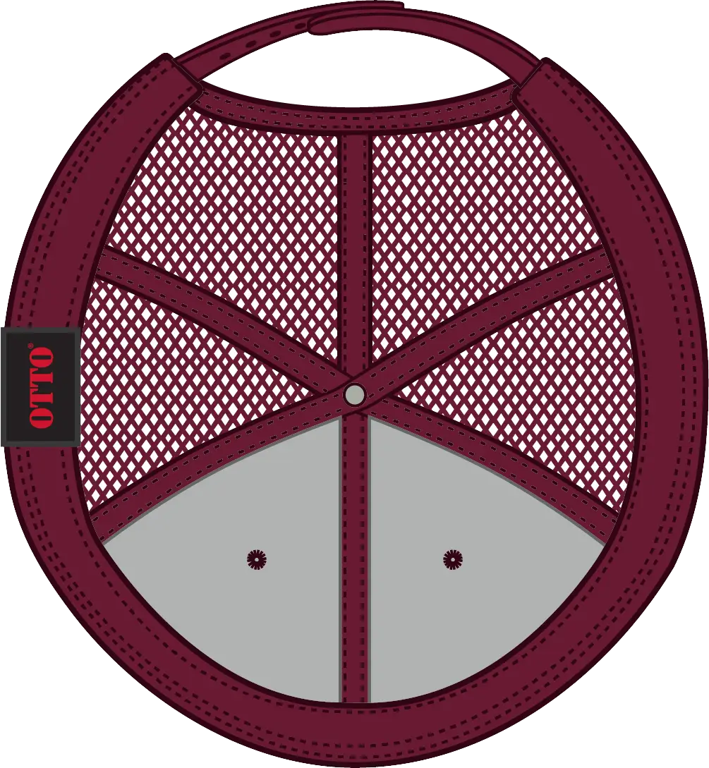 Otto 141-1070 ?Otto Snap’ 6 Panel Pro Style Mesh Back Trucker Snapback Cap - Cork/bg Mrn - 1/2’’ - 7 5/8’’