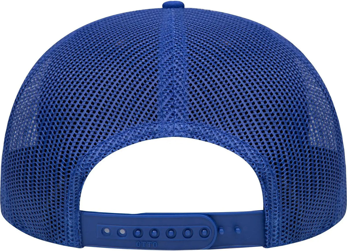 Otto 141-1070 ?Otto Snap’ 6 Panel Pro Style Mesh Back Trucker Snapback Cap - Ryl/crk/ryl - 1/2’’ - 7 5/8’’