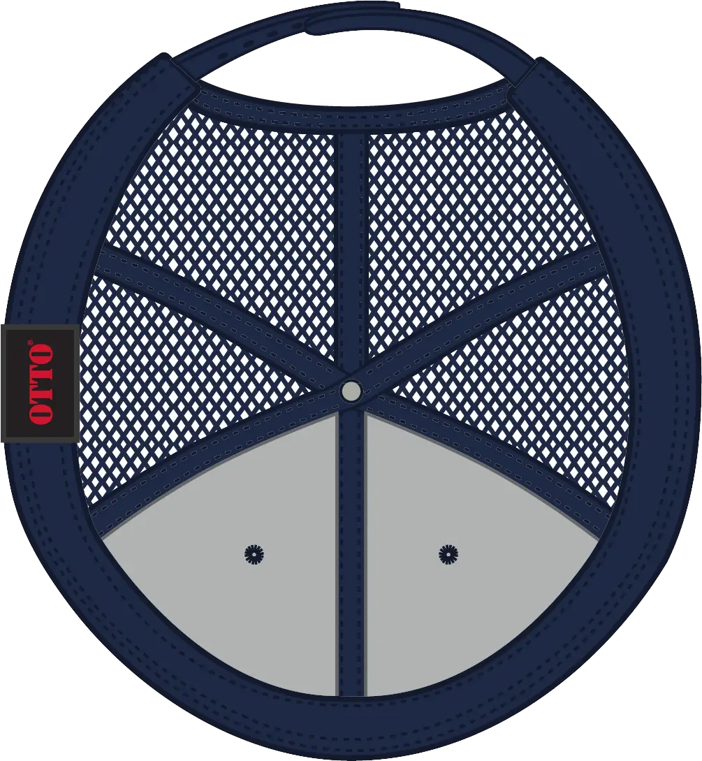 Otto 141-1070 ?Otto Snap’ 6 Panel Pro Style Mesh Back Trucker Snapback Cap - Cork/nvy - 1/2’’ - 7 5/8’’