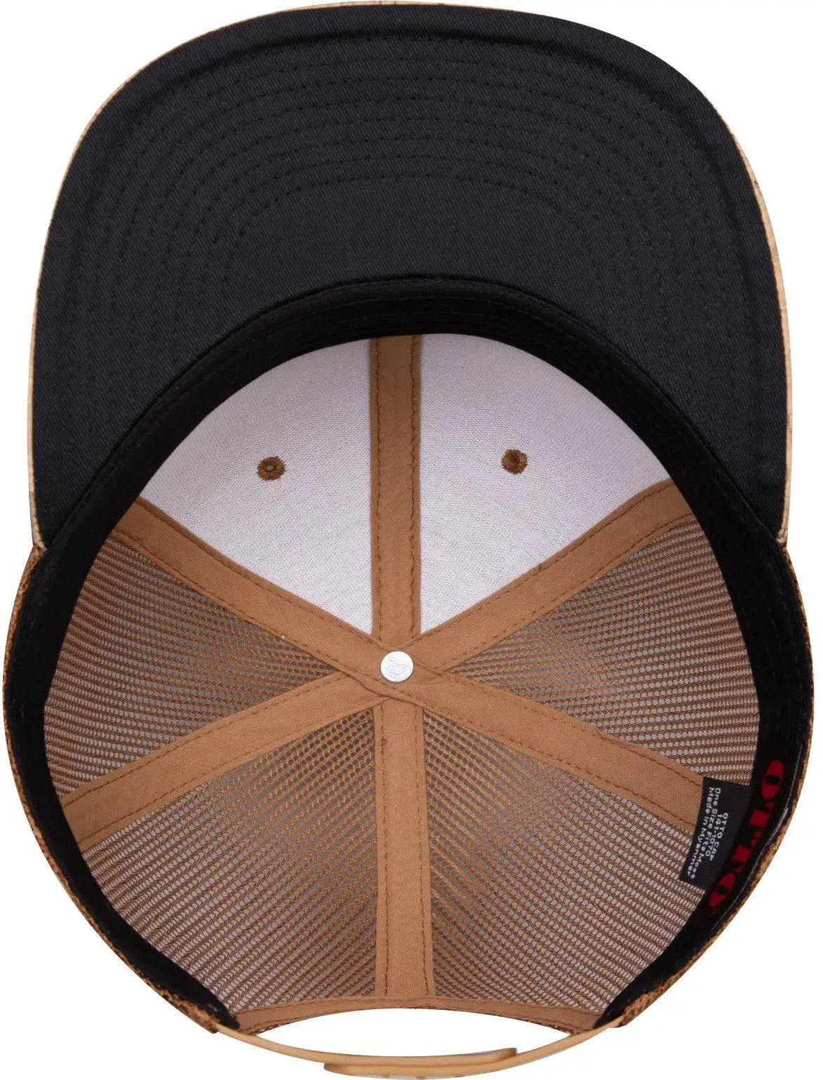 Otto 141-1070 ?Otto Snap’ 6 Panel Pro Style Mesh Back Trucker Snapback Cap - Cork/cy Brn - 1/2’’ - 7 5/8’’