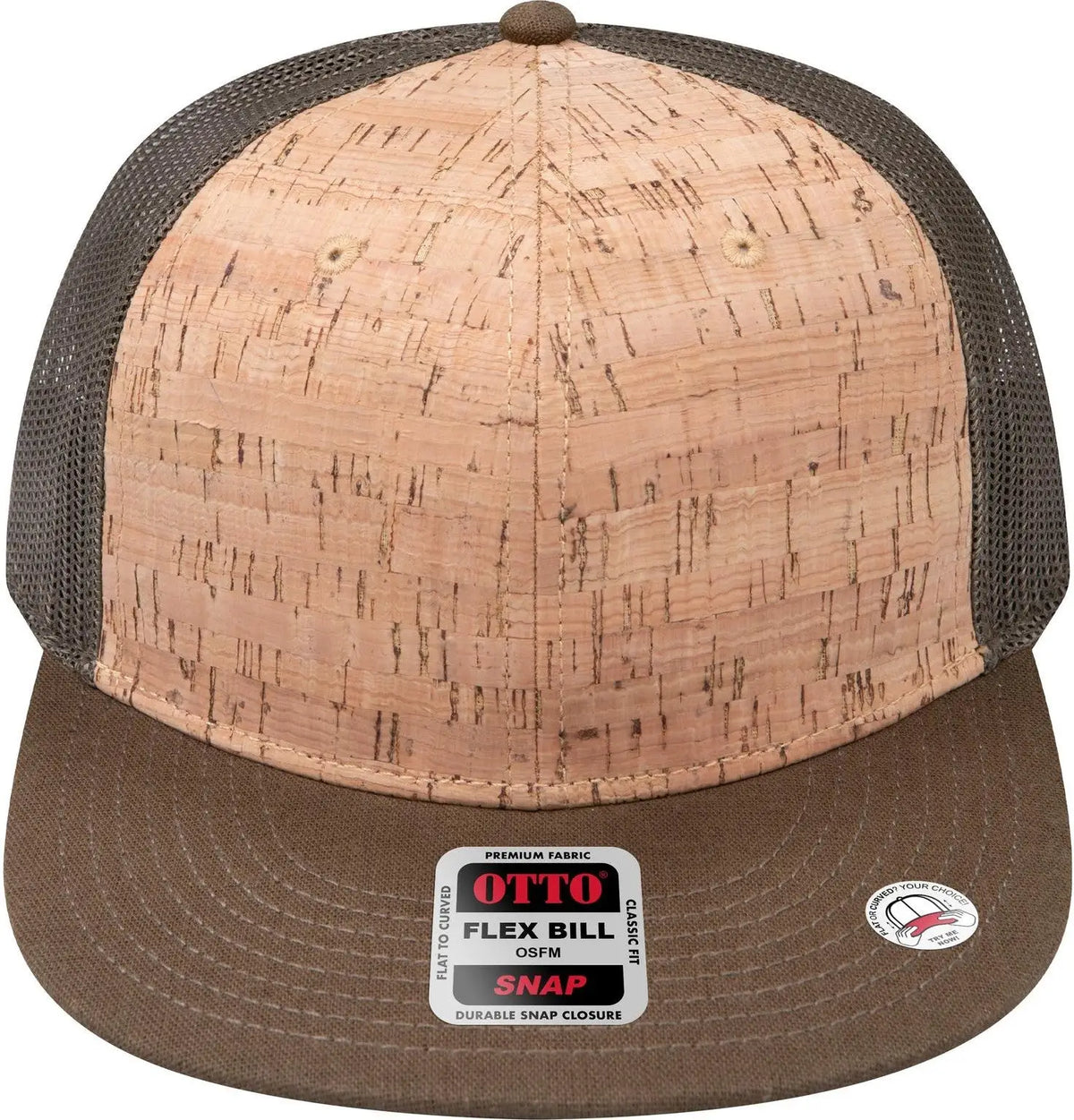 Otto 141-1070 ?Otto Snap’ 6 Panel Pro Style Mesh Back Trucker Snapback Cap - Ml Grn/crk/ml Grn - 1/2’’ - 7 5/8’’