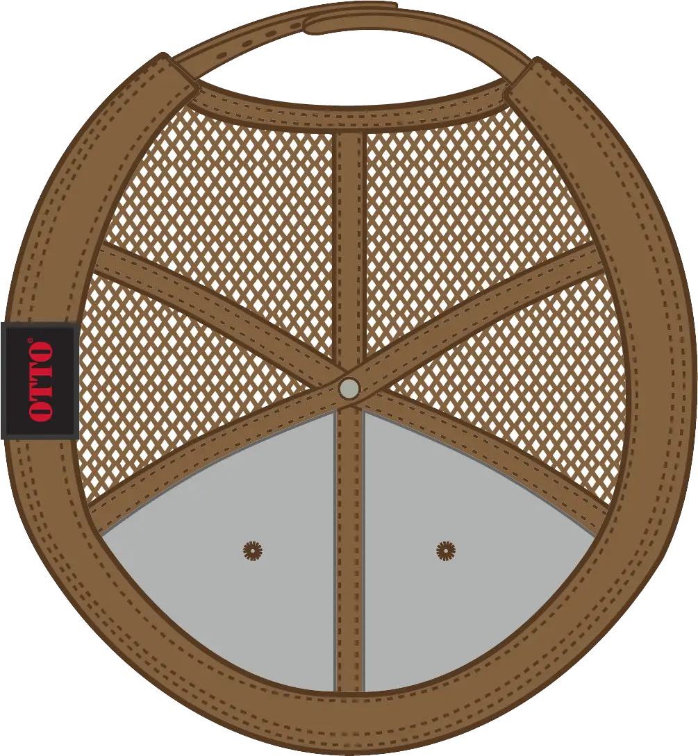 Otto 141-1070 ?Otto Snap’ 6 Panel Pro Style Mesh Back Trucker Snapback Cap - Cork/cy Brn - 1/2’’ - 7 5/8’’
