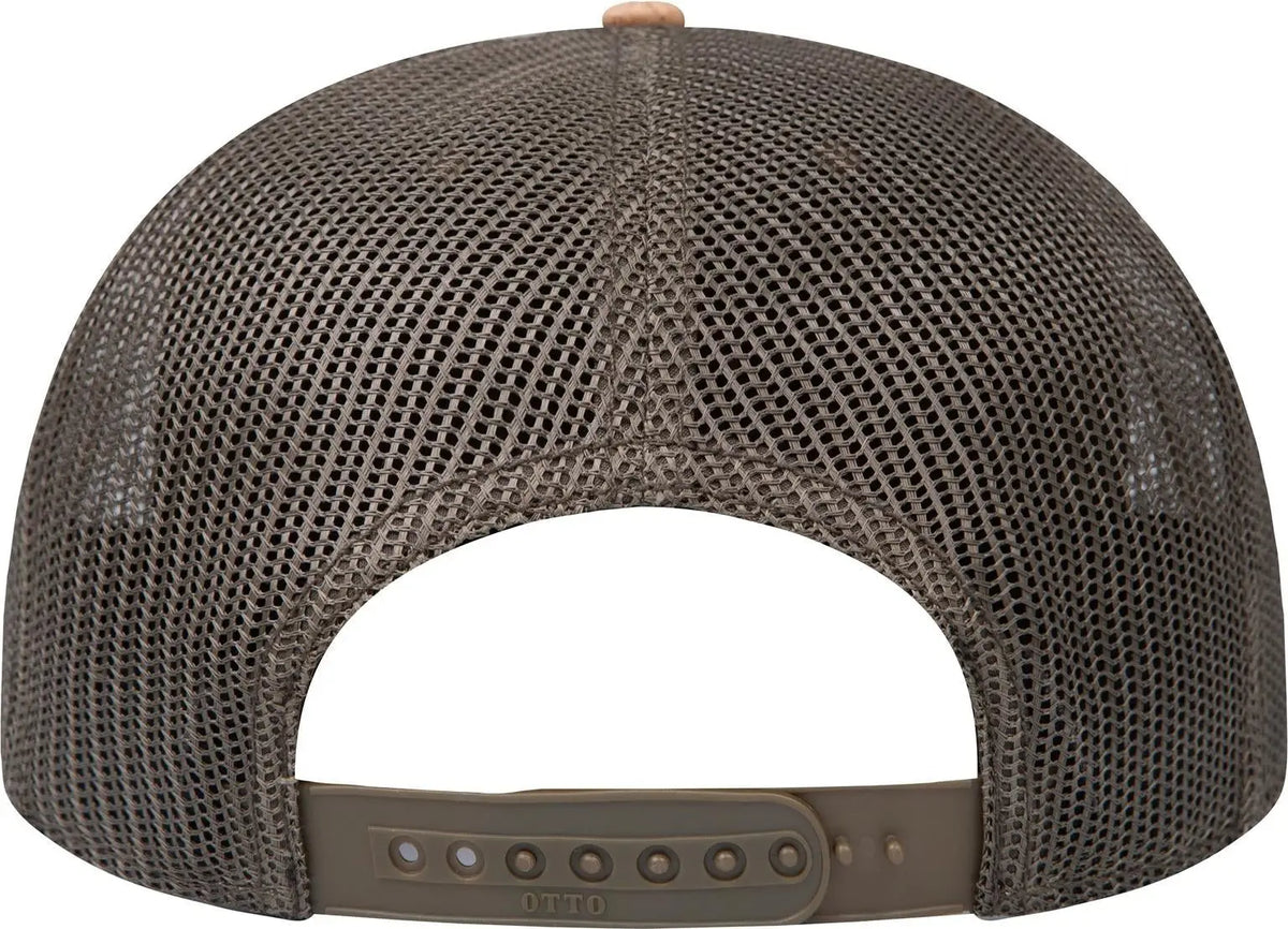 Otto 141-1070 ?Otto Snap’ 6 Panel Pro Style Mesh Back Trucker Snapback Cap - Cork/ml Grn - 1/2’’ - 7 5/8’’