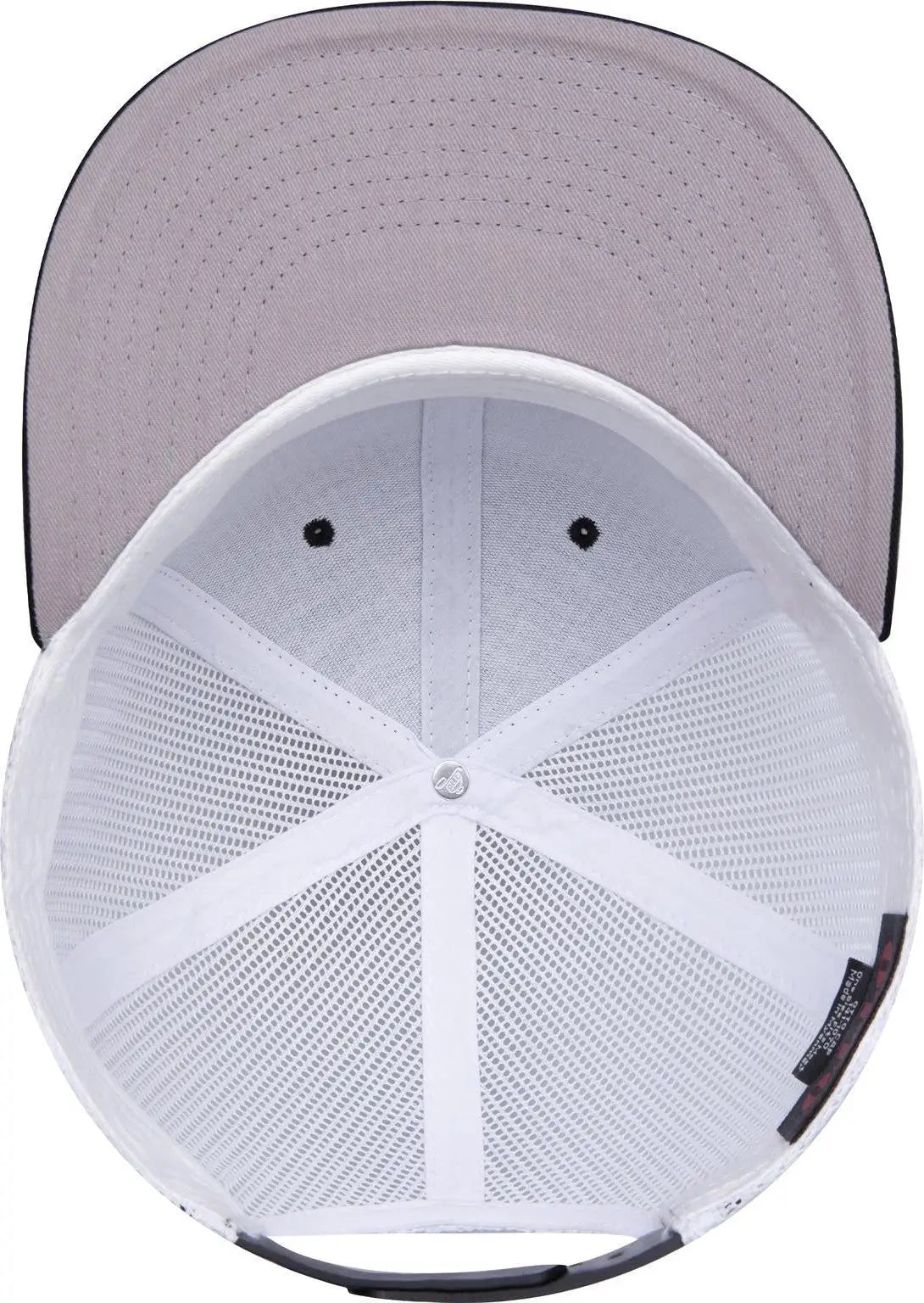 Otto 141-1070 ?Otto Snap’ 6 Panel Pro Style Mesh Back Trucker Snapback Cap - Blk/blk/wht - 1/2’’ - 7 5/8’’