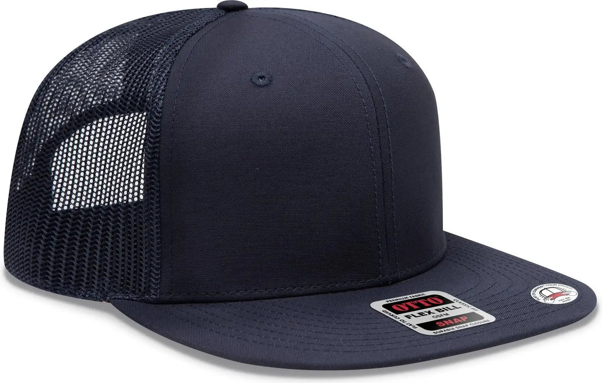 Otto 141-1070 ?Otto Snap’ 6 Panel Pro Style Mesh Back Trucker Snapback Cap - Navy - 1/2’’ - 7 5/8’’