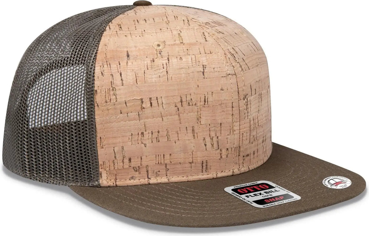 Otto 141-1070 ?Otto Snap’ 6 Panel Pro Style Mesh Back Trucker Snapback Cap - Ml Grn/crk/ml Grn - 1/2’’ - 7 5/8’’