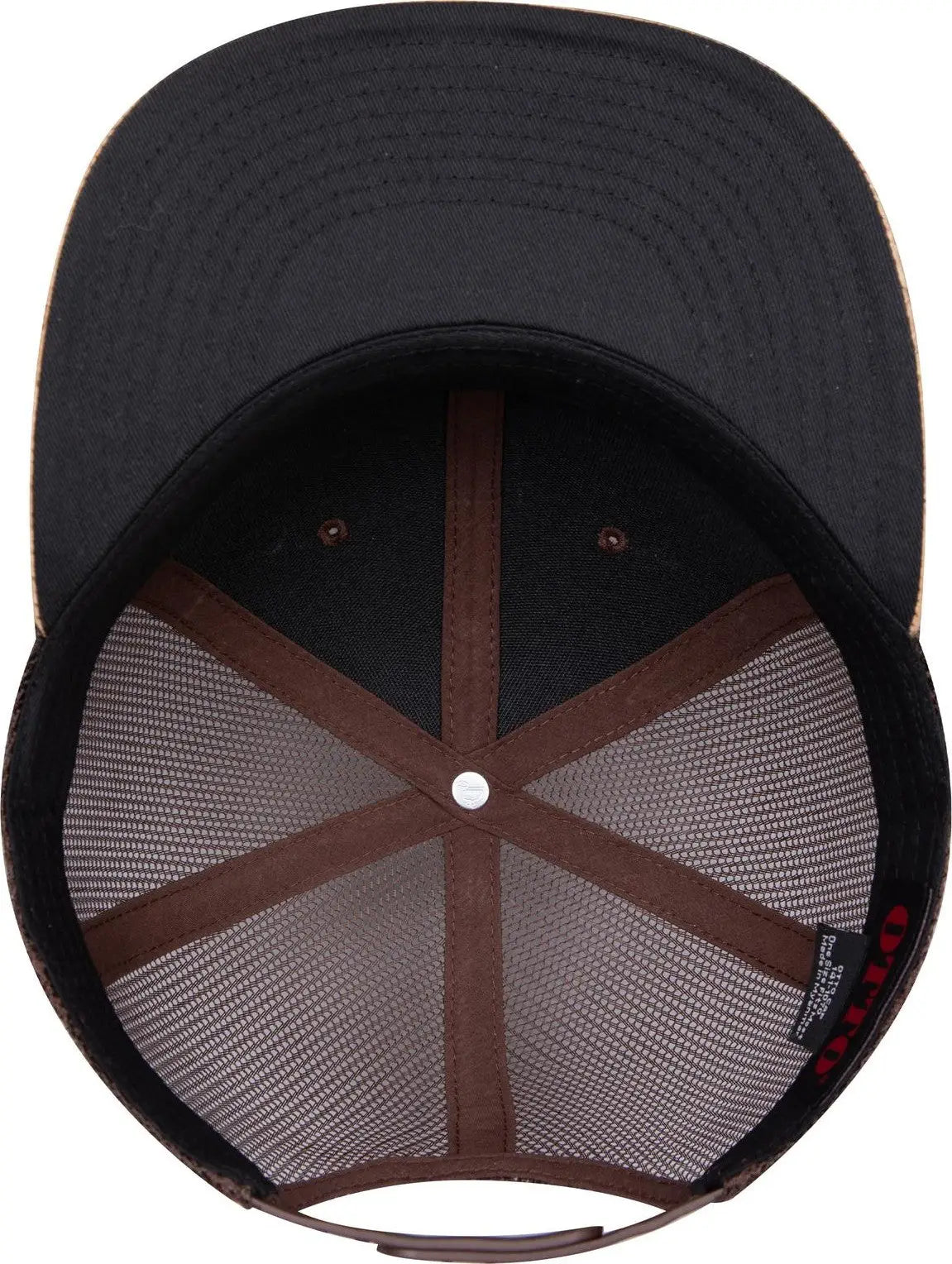 Otto 141-1070 ?Otto Snap’ 6 Panel Pro Style Mesh Back Trucker Snapback Cap - Cork/brn - 1/2’’ - 7 5/8’’