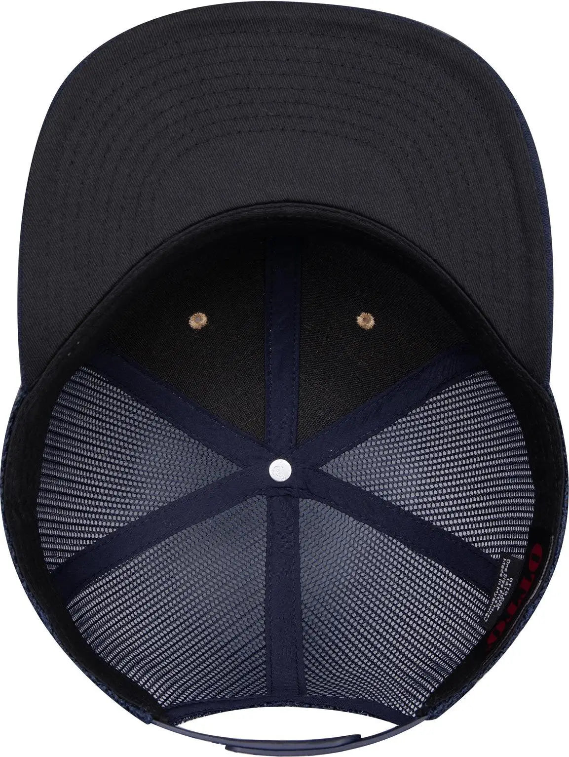 Otto 141-1070 ?Otto Snap’ 6 Panel Pro Style Mesh Back Trucker Snapback Cap - Nvy/cork/nvy - 1/2’’ - 7 5/8’’