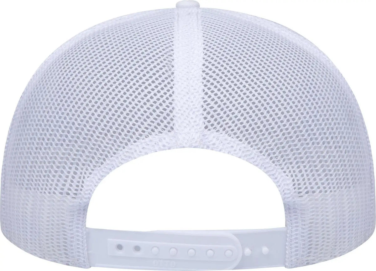 Otto 141-1070 ?Otto Snap’ 6 Panel Pro Style Mesh Back Trucker Snapback Cap - White - 1/2’’ - 7 5/8’’