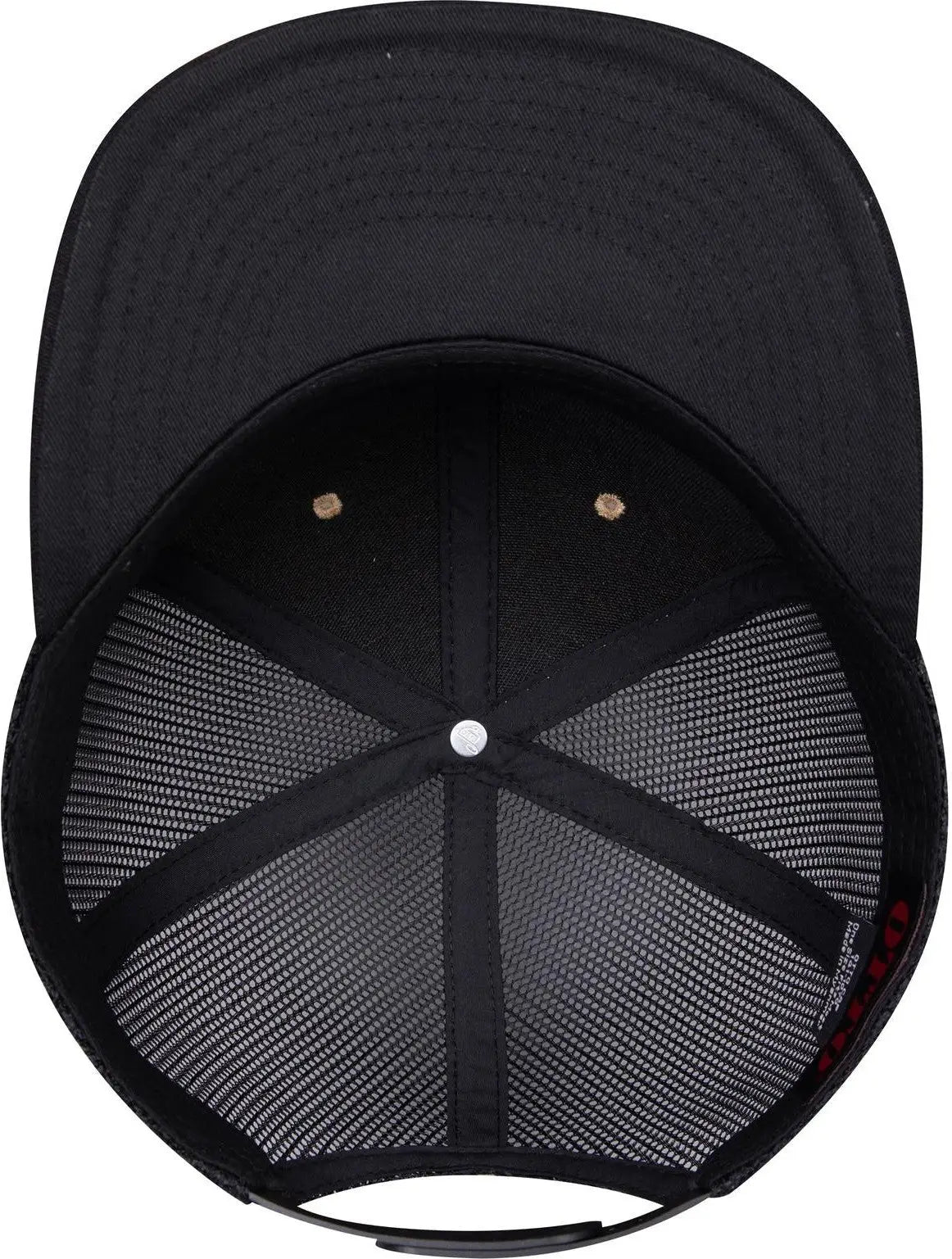 Otto 141-1070 ?Otto Snap’ 6 Panel Pro Style Mesh Back Trucker Snapback Cap - Blk/cork/blk - 1/2’’ - 7 5/8’’