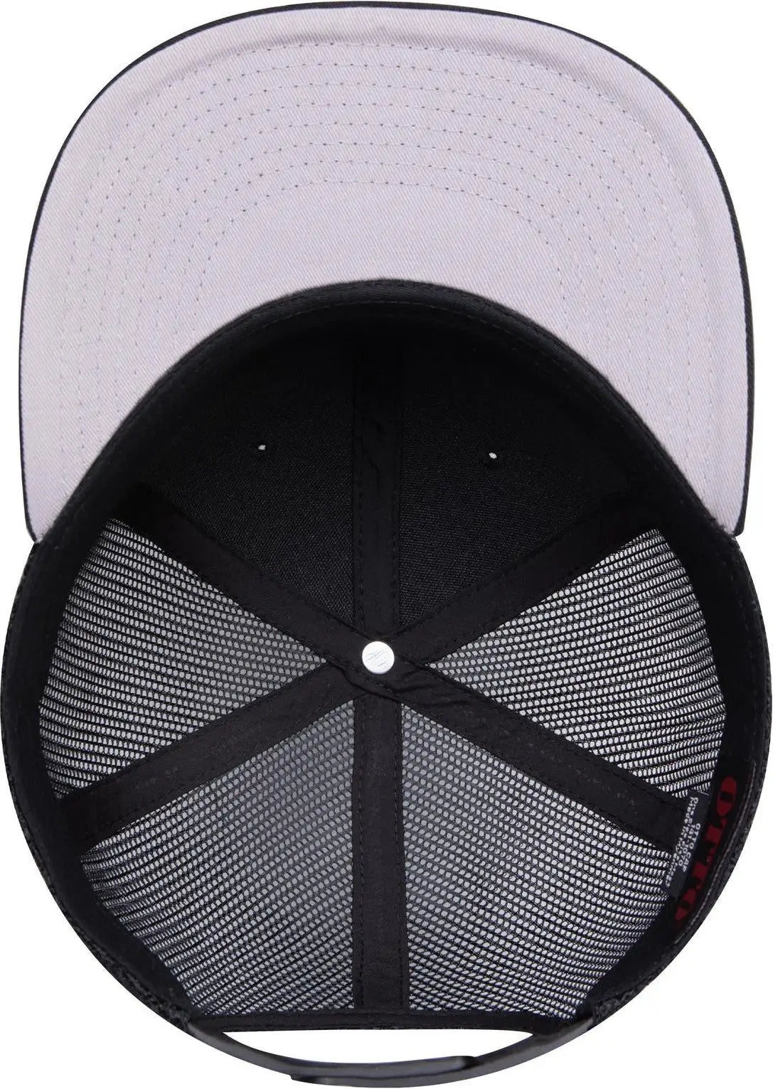 Otto 141-1070 ?Otto Snap’ 6 Panel Pro Style Mesh Back Trucker Snapback Cap - Black - 1/2’’ - 7 5/8’’