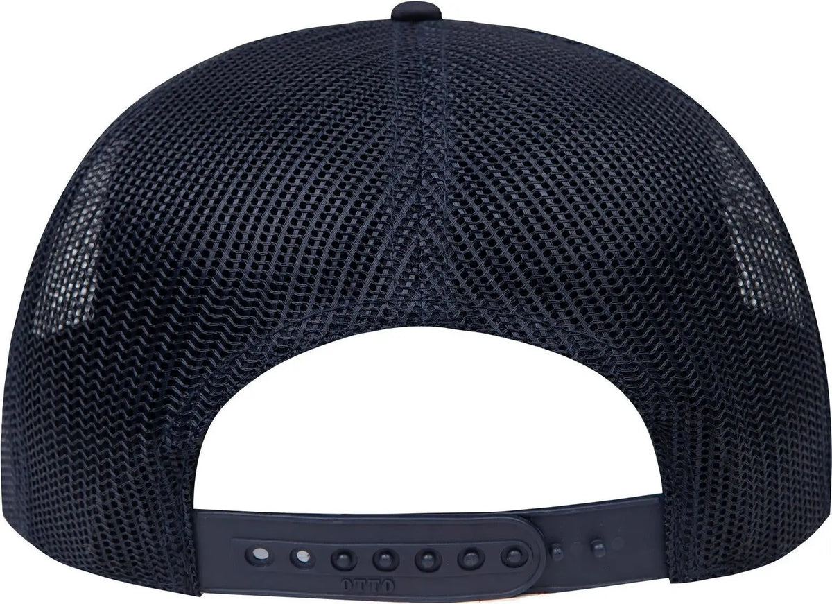 Otto 141-1070 ?Otto Snap’ 6 Panel Pro Style Mesh Back Trucker Snapback Cap - Navy - 1/2’’ - 7 5/8’’