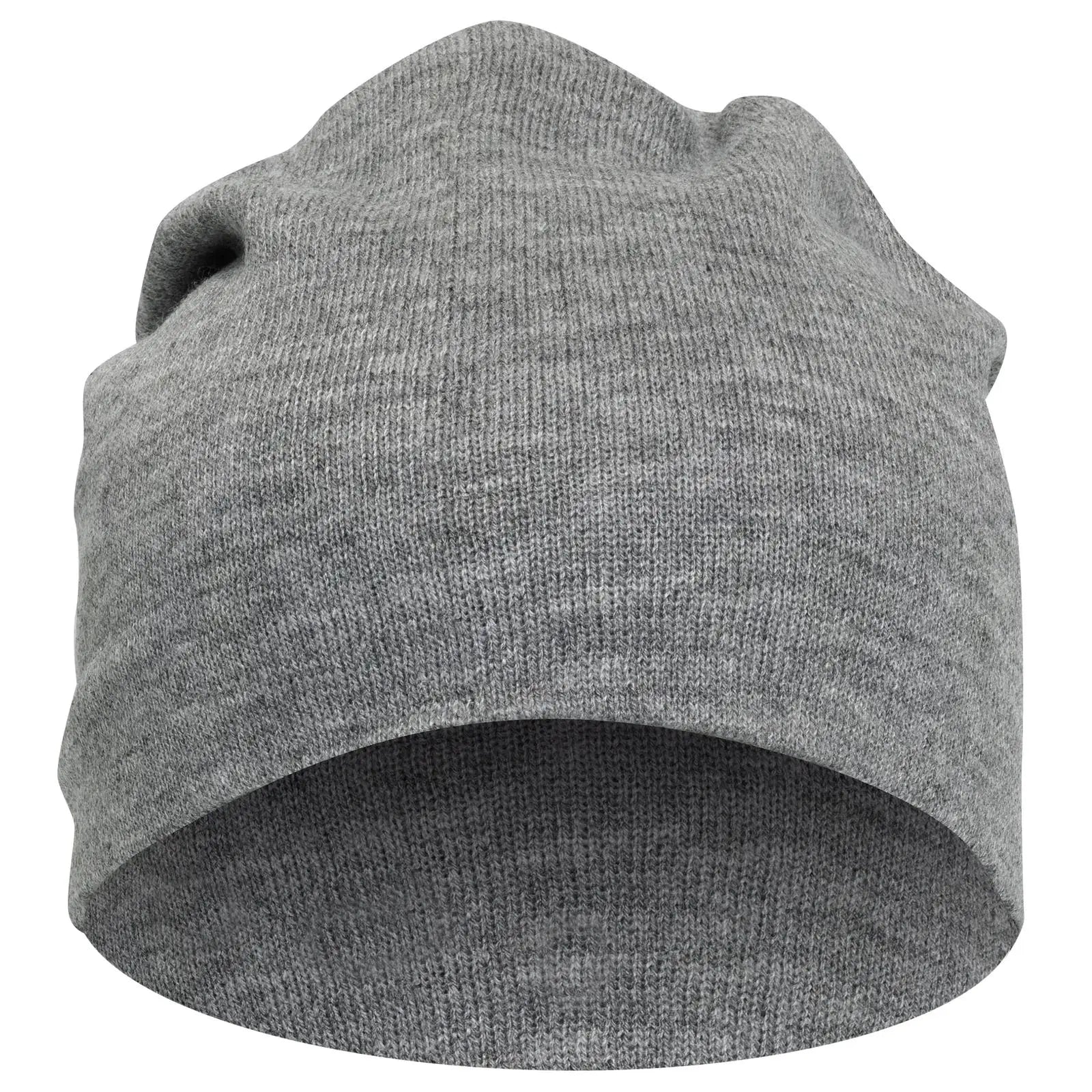 Otto 146-1069 11 3/4’’ Comfort Slouch Beanie - Heath. Gray - 7 3/8’’ - 5/8’’