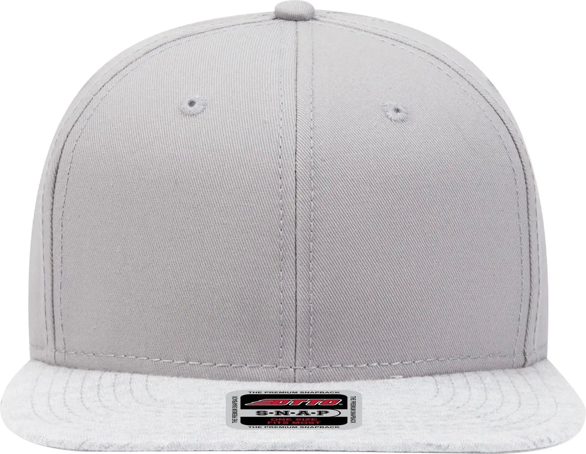 Otto 148-1218 ?Otto Snap’ 6 Panel Mid Profile Snapback Cap - Heath.gry/gry - 1/2’’ - 7 5/8’’