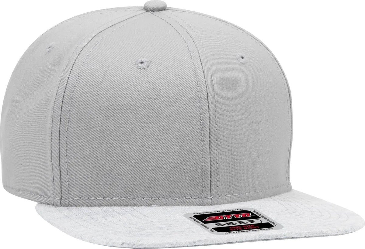 Otto 148-1218 ?Otto Snap’ 6 Panel Mid Profile Snapback Cap - Heath.gry/gry - 1/2’’ - 7 5/8’’