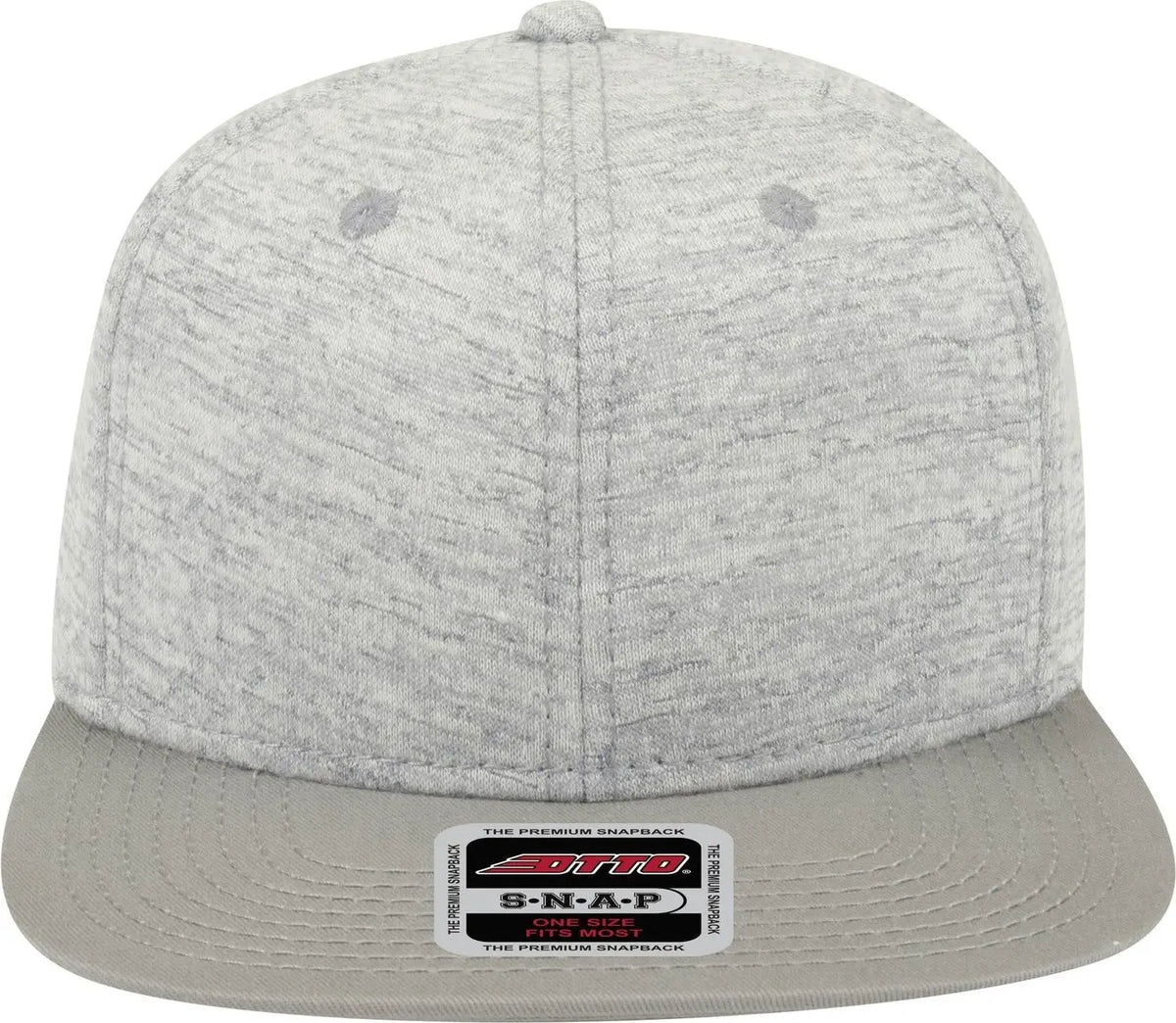 Otto 148-1218 ?Otto Snap’ 6 Panel Mid Profile Snapback Cap - Gry/h. Gry - 1/2’’ - 7 5/8’’
