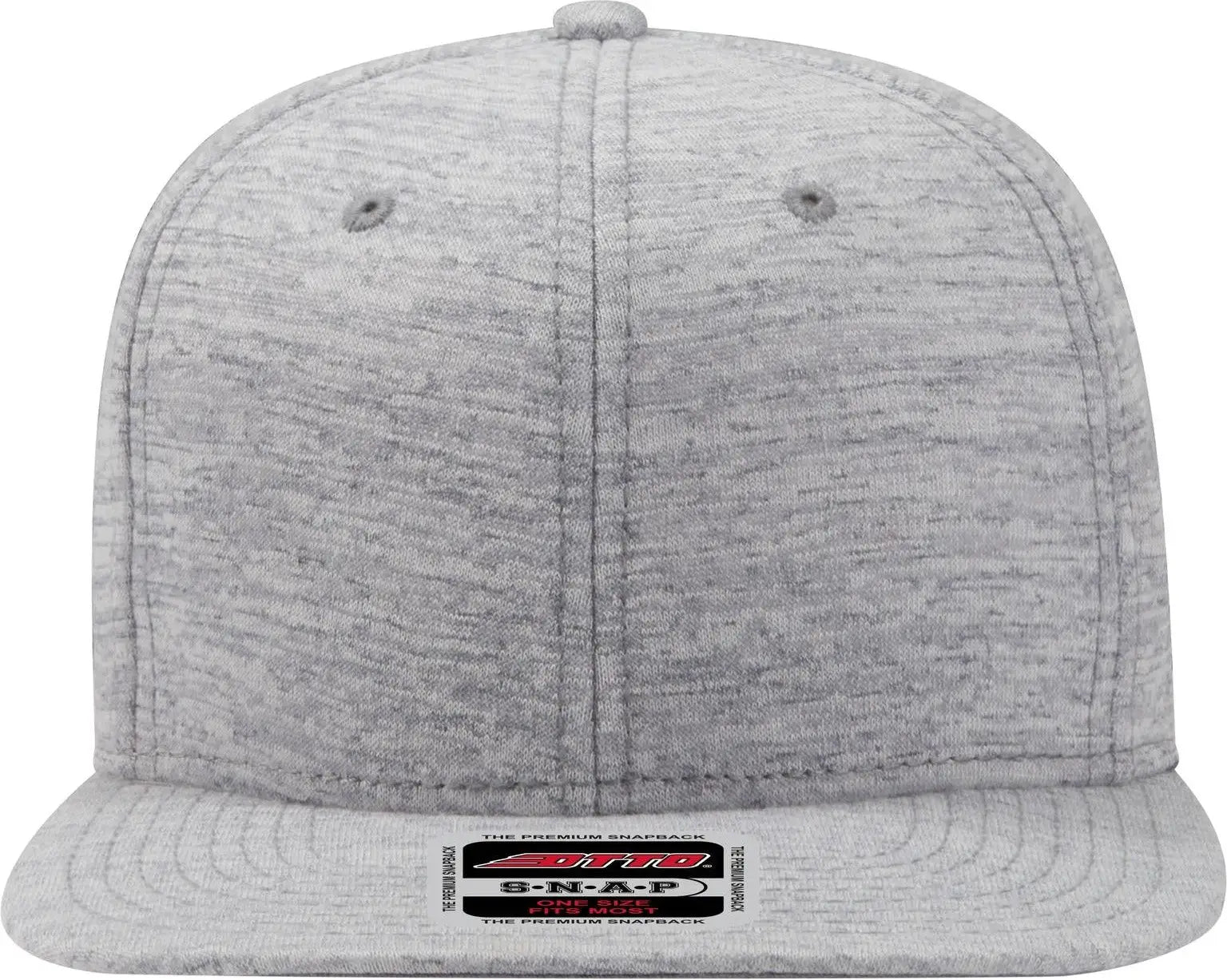 Otto 148-1218 ?Otto Snap’ 6 Panel Mid Profile Snapback Cap - Heath. Gray - 1/2’’ - 7 5/8’’