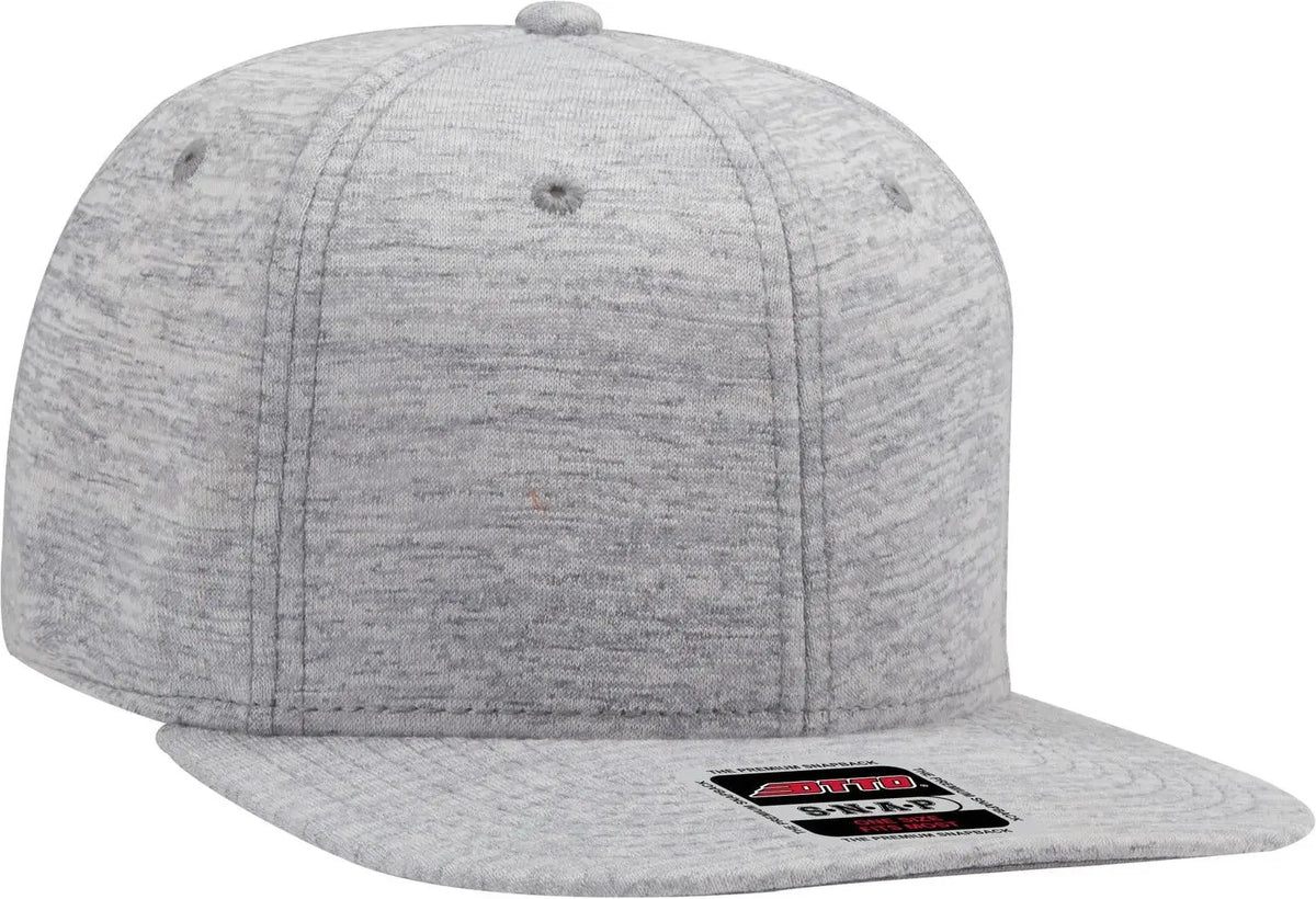 Otto 148-1218 ?Otto Snap’ 6 Panel Mid Profile Snapback Cap - Heath. Gray - 1/2’’ - 7 5/8’’