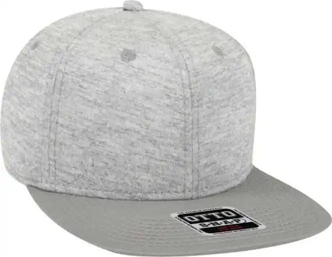 Otto 148-1218a Snap 6 Panel Mid Profile Snapback Cap - Gray Heather - one Size Fits Most
