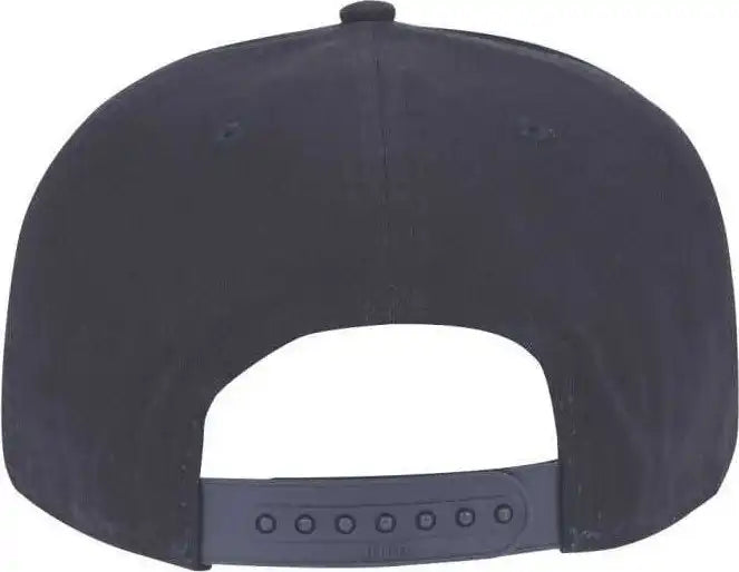 Otto 148-1224 Snap 6 Panel Mid Profile Snapback Hat - Navy - one Size Fits Most