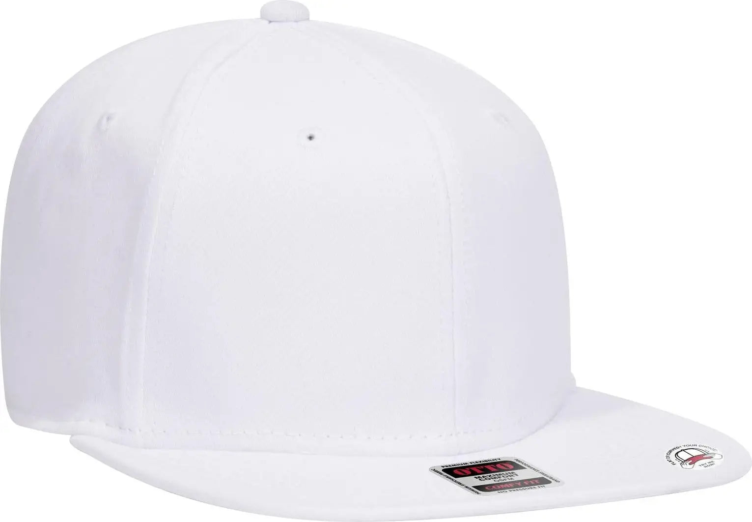 Otto 148-1228 ?Otto Comfy Fit’ 6 Panel Pro Style Snapback Cap - White - 1/2’’ - 7 5/8’’