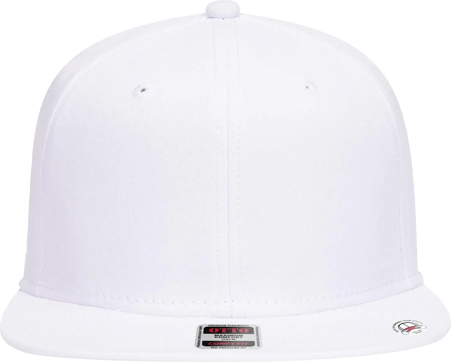 Otto 148-1228 ?Otto Comfy Fit’ 6 Panel Pro Style Snapback Cap - White - 1/2’’ - 7 5/8’’