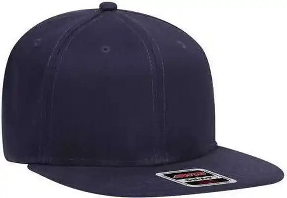 Otto 148-1228 Ultra Fine Brushed Stretchable Superior Cotton Twill Square Flat Visor 6 Panel Pro Style Snapback Hat