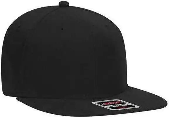 Otto 148-1228 Ultra Fine Brushed Stretchable Superior Cotton Twill Square Flat Visor 6 Panel Pro Style Snapback Hat