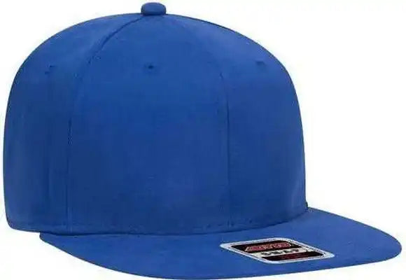 Otto 148-1228 Ultra Fine Brushed Stretchable Superior Cotton Twill Square Flat Visor 6 Panel Pro Style Snapback Hat