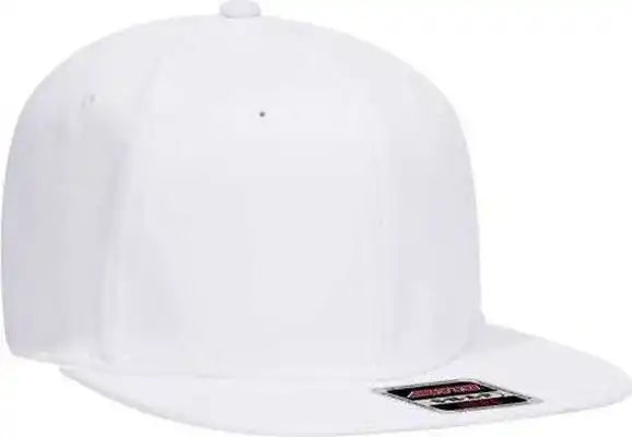 Otto 148-1228 Ultra Fine Brushed Stretchable Superior Cotton Twill Square Flat Visor 6 Panel Pro Style Snapback Hat