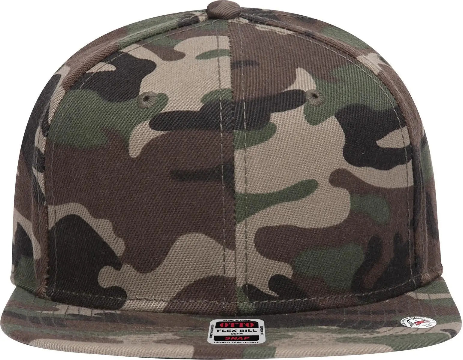 Otto 148-1267 ?Otto Snap’ 6 Panel Pro Style Snapback Cap - Camo 008 - 1/2’’ - 7 5/8’’