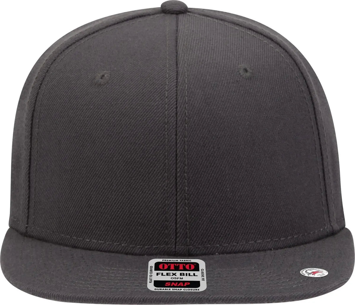 Otto 148-1267 ?Otto Snap’ 6 Panel Pro Style Snapback Cap - Char. Gray - 1/2’’ - 7 5/8’’