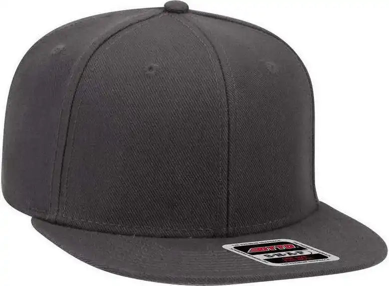 Otto 148-1267 Snap 6 Panel Mid Profile Snapback Hat - Charcoal Gray - Dark / one Size Fits Most
