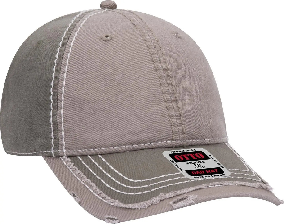 Otto 149-1091 6 Panel Low Profile Dad Cap - Ol.grn/dk.kha/ol.grn - 1/2’’ - 7 5/8’’