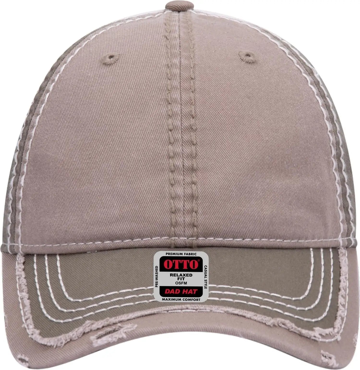Otto 149-1091 6 Panel Low Profile Dad Cap - Ol.grn/dk.kha/ol.grn - 1/2’’ - 7 5/8’’