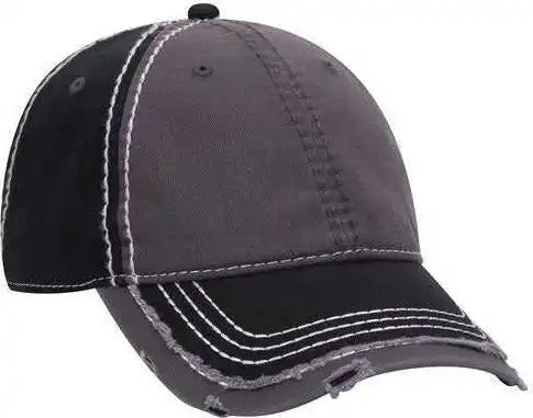 Otto 149-1091 6 Panel Low Profile Dad Hat - Black Charcoal - Dark Gray / one Size Fits Most