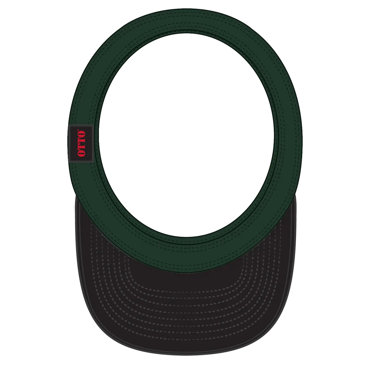 Otto 15-280 ?Otto Flex’ Fitted Sun Visor - Blk/dk.grn