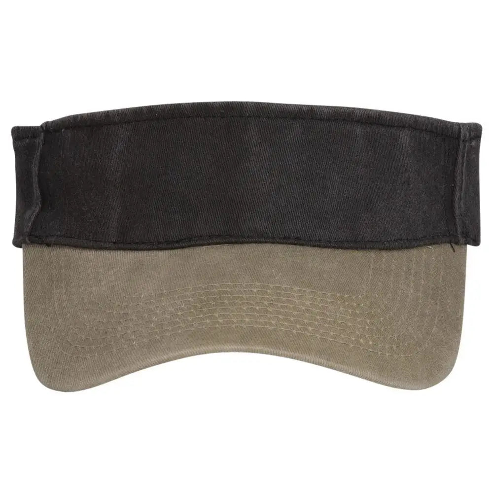 Otto 15-280 ?Otto Flex’ Fitted Sun Visor - Kha/blk - 6 1/2’’ - 7 5/8’’